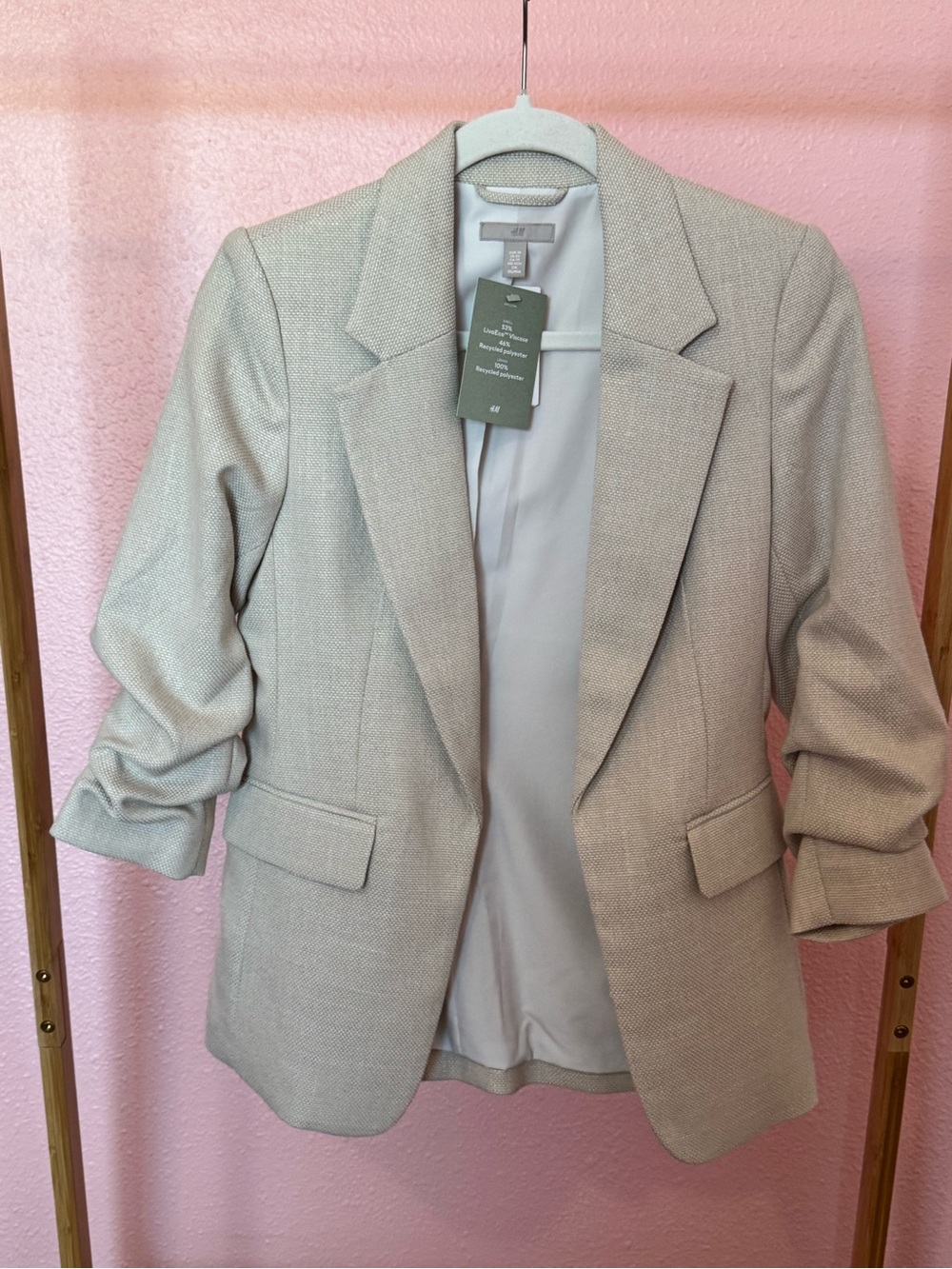 H&M Light Gray Women's Tailored Blazer